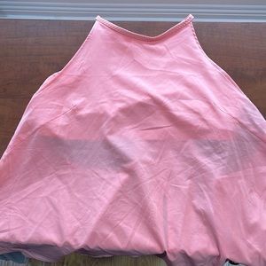 Lululemon Free Spirit Tank High Neck Tie Back Size 10 Light Coral